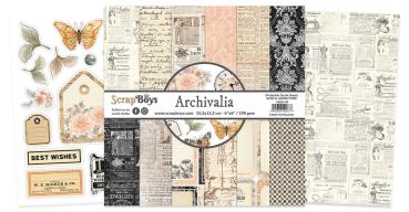 ScrapBoys - Designpapier "Archivalia" Paper Pack 6x6 Inch - 24 Bogen