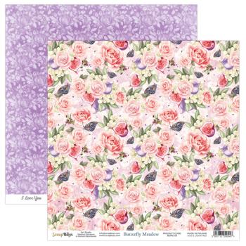 ScrapBoys - Designpapier "Butterfly Meadow" Paper Pack 6x6 Inch - 24 Bogen