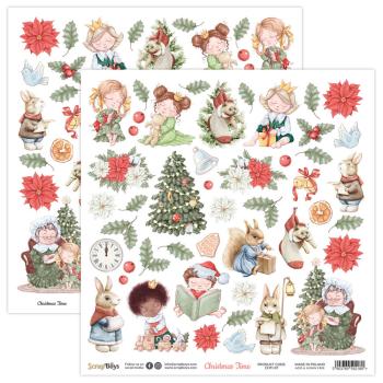 ScrapBoys - Designpapier "Christmas Time" Paper Pack 12x12 Inch - 12 Bogen