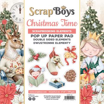 ScrapBoys - Designpapier "Christmas Time" Paper Pack 6x6 Inch - 24 Bogen