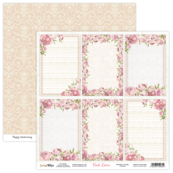 ScrapBoys - Designpapier "First Love" Paper Pack 12x12 Inch - 12 Bogen