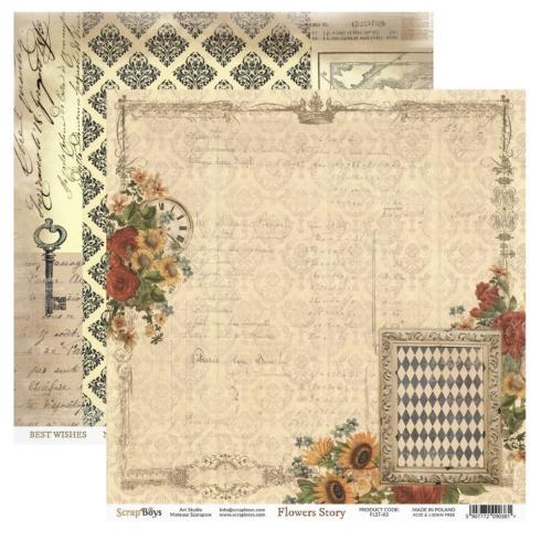 ScrapBoys - Designpapier "Flowers Story" Paper Pack 12x12 Inch - 12 Bogen