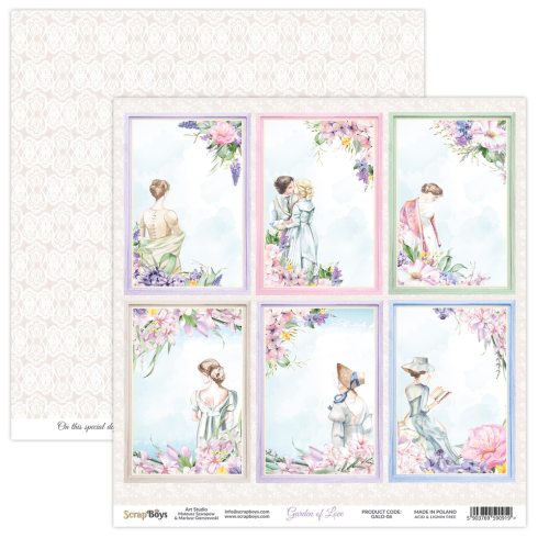 ScrapBoys - Designpapier "Garden Of Love" Paper Pack 6x6 Inch - 24 Bogen