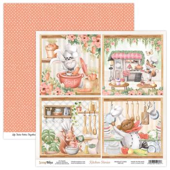 ScrapBoys - Designpapier "Kitchen Stories" Paper Pack 6x6 Inch - 24 Bogen