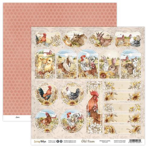 ScrapBoys - Designpapier "Old Farm" Paper Pack 6x6 Inch - 24 Bogen