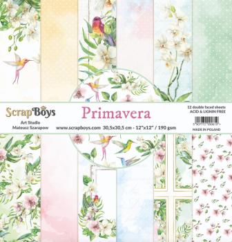 ScrapBoys - Designpapier "Primavera" Paper Pack 12x12 Inch - 12 Bogen