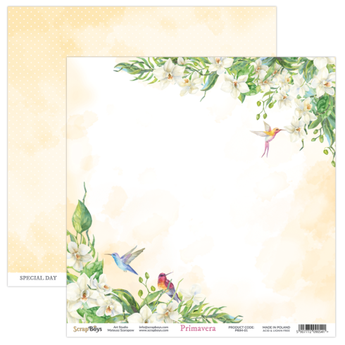 ScrapBoys - Designpapier "Primavera" Paper Pack 12x12 Inch - 12 Bogen