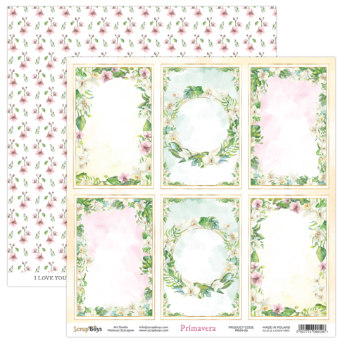 ScrapBoys - Designpapier "Primavera" Paper Pack 12x12 Inch - 12 Bogen