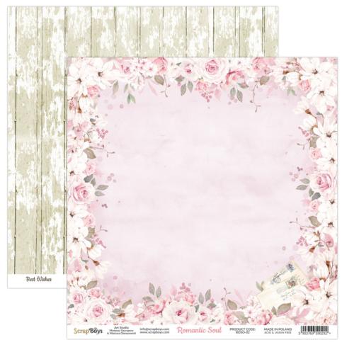 ScrapBoys - Designpapier "Romantic Soul" Paper Pack 12x12 Inch - 12 Bogen