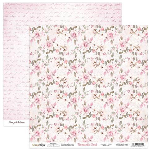 ScrapBoys - Designpapier "Romantic Soul" Paper Pack 12x12 Inch - 12 Bogen