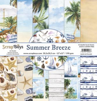 ScrapBoys - Designpapier "Summer Breeze" Paper Pack 12x12 Inch - 12 Bogen