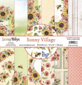 ScrapBoys - Designpapier "Sunny Village" Paper Pack 12x12 Inch - 12 Bogen