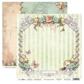 ScrapBoys - Designpapier "Victorian Home" Paper Pack 8x8 Inch - 12 Bogen