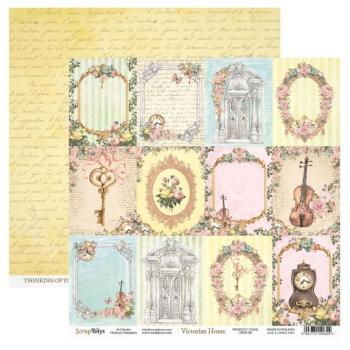 ScrapBoys - Designpapier "Victorian Home" Paper Pack 8x8 Inch - 12 Bogen