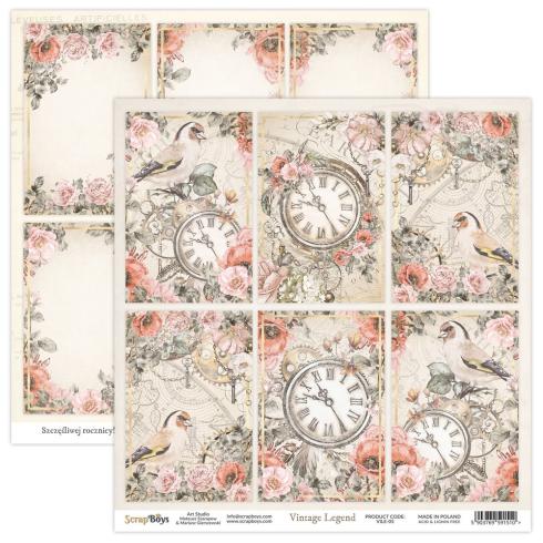 ScrapBoys - Designpapier "Vintage Legend" Paper Pack 12x12 Inch - 12 Bogen