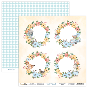 ScrapBoys - Designpapier "Best Friends" Paper Pack 12x12 Inch - 12 Bogen