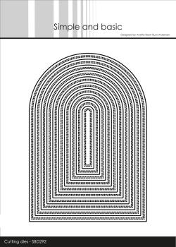 Simple and Basic - Stanzschablone A6 "Double Pierced Arches" Dies
