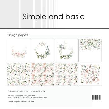 Simple and Basic - Designpapier "Soft Spring" Paper Pack 12x12 Inch - 8 Bogen 