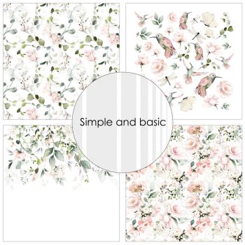 Simple and Basic - Designpapier "Soft Spring" Paper Pack 12x12 Inch - 8 Bogen 