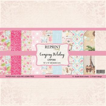 Reprint - Designpapier "Camping Holiday" Paper Pack 12x12 Inch - 10 Bogen