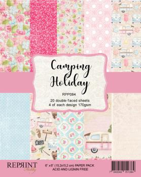 Reprint - Designpapier "Camping Holiday" Paper Pack 6x6 Inch - 20 Bogen