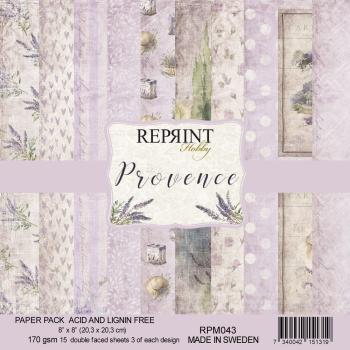 Reprint - Designpapier "Provence" Paper Pack 8x8 Inch - 15 Bogen