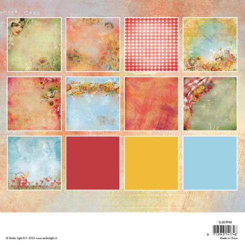 Studio Light - Designpapier "Sunflower Kisses" Paper Pack 8x8 Inch - 16 Bogen