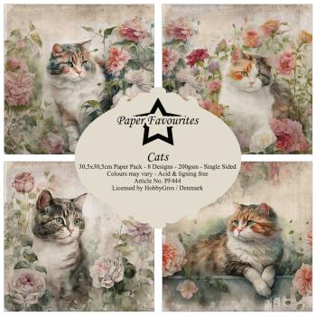 Paper Favourites - Designpapier "Cats" Paper Pack 12x12 Inch 8 Bogen