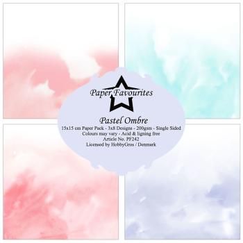 Paper Favourites - Designpapier "Pastel Ombre" Paper Pack 6x6 Inch - 24 Bogen