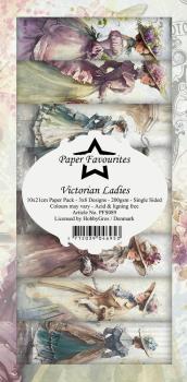 Paper Favourites - Designpapier "Victorian Ladies " Slim Paper Pack 3x8 Inch - 24 Bogen