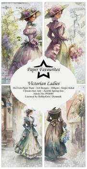 Paper Favourites - Designpapier "Victorian Ladies " Slim Paper Pack 3x8 Inch - 24 Bogen