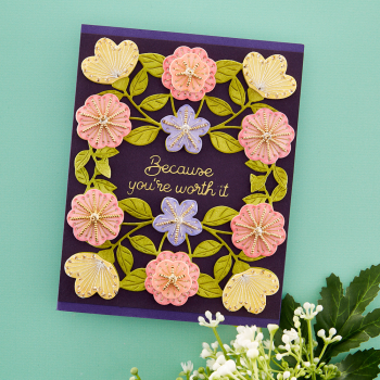 Spellbinders - Stanzschablone "Stitched Floral Flip Frame" Dies