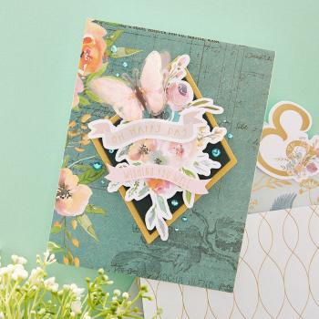 Spellbinders - Aufkleber "Floral Friendship Butterfly" Sticker