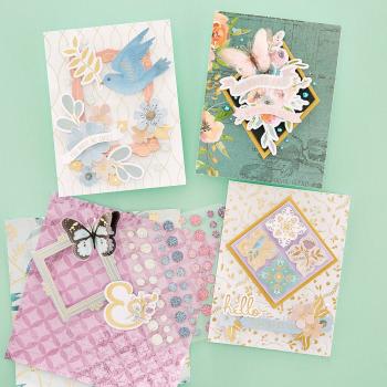 Spellbinders - Stanzteile "Floral Friendship Sentiments" Die Cuts