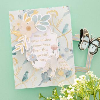 Spellbinders - Stanzteile "Floral Friendship Sentiments" Die Cuts