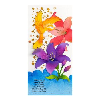 Spellbinders - Stanzschablone "Hummingbird and Lily" Dies