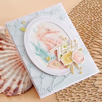 Spellbinders - Glimmer Hot Foil Plate "Seahorse Floral"