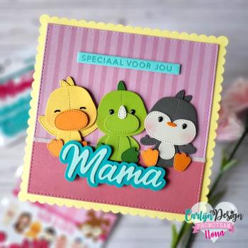 Carlijn Design - Stanzschablone "Mama Mama" Dies 