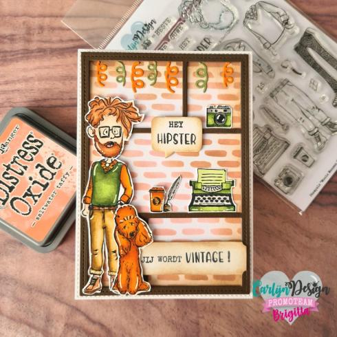 Carlijn Design - Stempelset "Mooie Mensen Vader" Clear Stamps