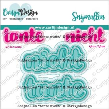 Carlijn Design - Stanzschablone "Tante Nicht" Dies 