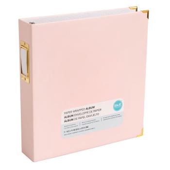 We R Memory Keepers - Classic Leather Ring Album "Pink"