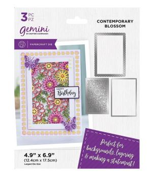 Gemini - Stanzschablone "Contemporary Blossom" Create-a-Card Dies