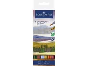 Faber-Castell - Aquarellstifte "Goldfaber Aqua Dual Markers Tuscany"