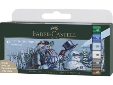 Faber Castell - Pigment-Zeichenstift "Pitt Artist Pen Brush Winterlude " 