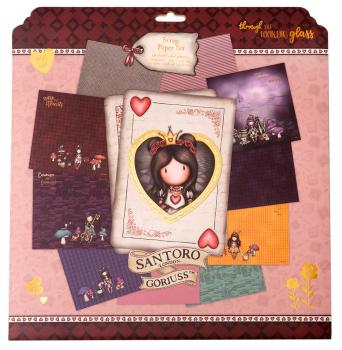 Studio Light Gorjuss - Designpapier "Wonderland" Paper Pack 12x12 Inch - 12 Bogen