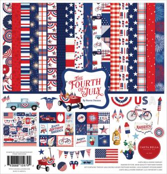 Carta Bella - Designpapier "Fourth Of July" Collection Kit 12x12 Inch - 12 Bogen  