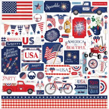 Carta Bella - Designpapier "Fourth Of July" Collection Kit 12x12 Inch - 12 Bogen  