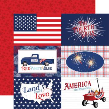 Carta Bella - Designpapier "Fourth Of July" Collection Kit 12x12 Inch - 12 Bogen  