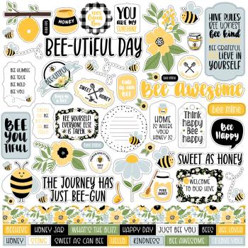 Echo Park - Designpapier "Bee Happy" Collection Kit 12x12 Inch - 12 Bogen