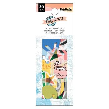 American Crafts - Stanzteile "Where To Next" Die Cut Paper Clips